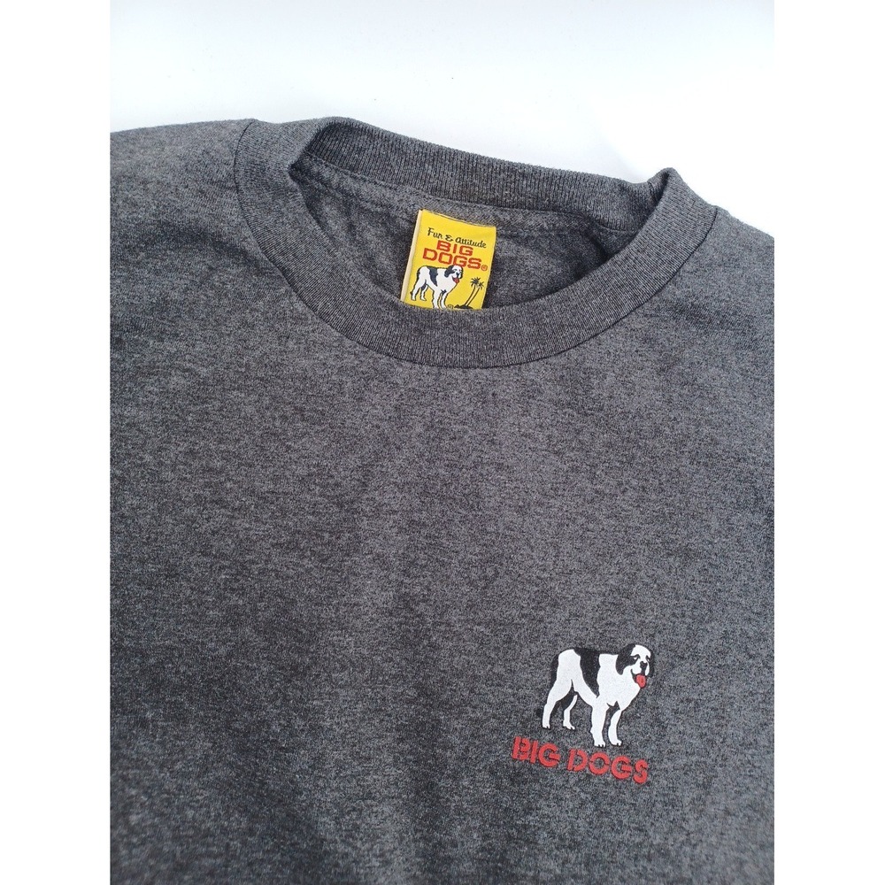 Big Dogs Santa Barbara Mens XL Long Sleeve Born To Ride USA VTG Tee Shirt